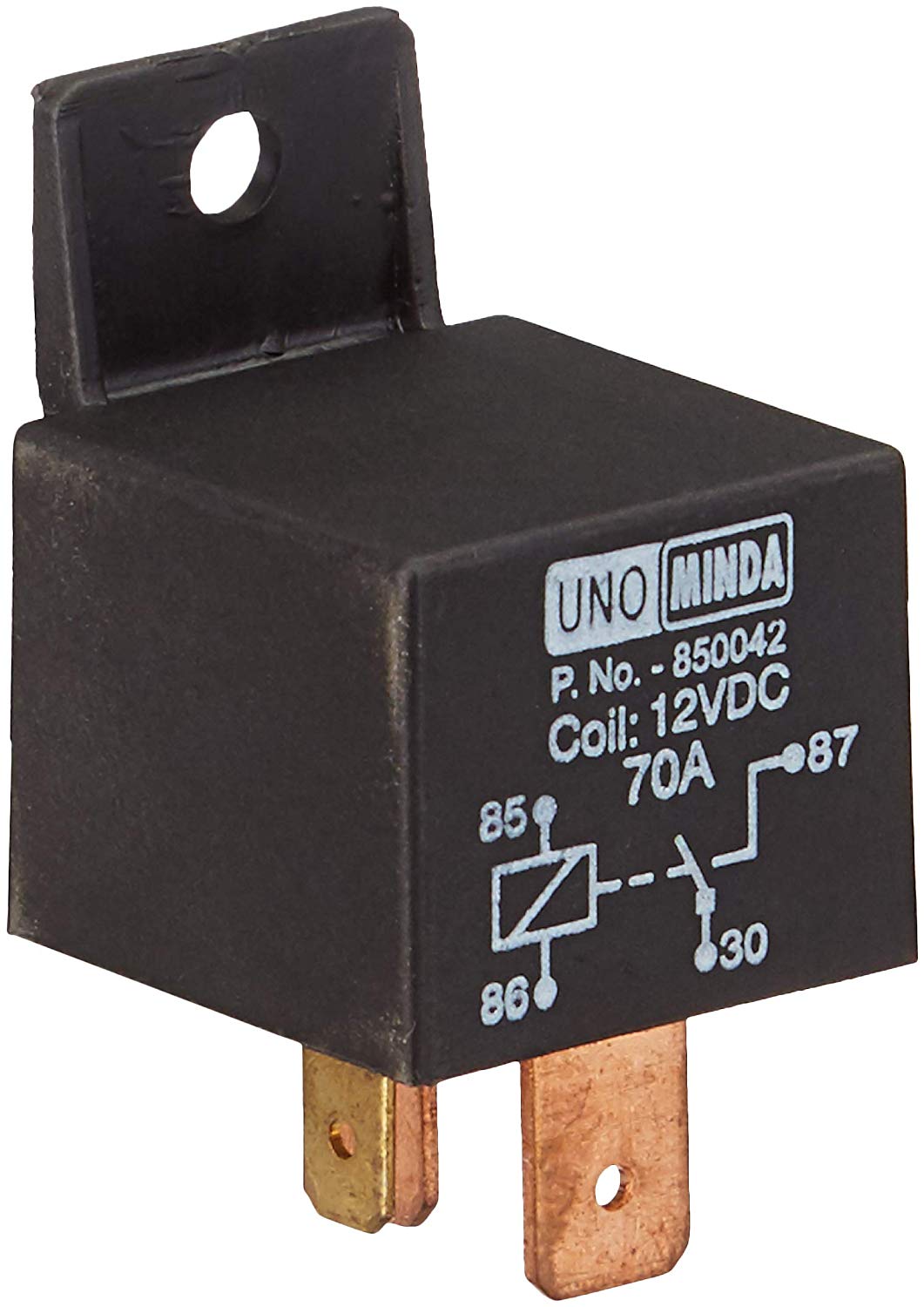 Uno Minda 850042 Starter Relay - 12V/ 70A - 4 Pin for BAJAJ PULSAR DTSI